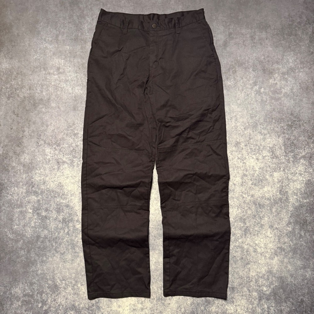 Dickies Mens Black Double Knee Work Pants 32x32 Regular Fit Utility W9410DV